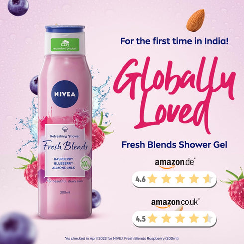 Nivea Fresh Blends Raspberry Body Wash