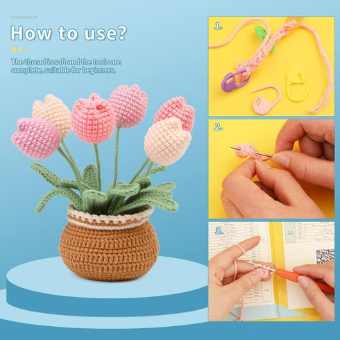 Crochet Set, Crochet Kit for Beginners & Adults