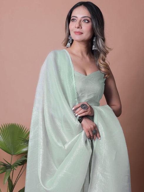 Vasthrlay Lavender Unstitched Saree