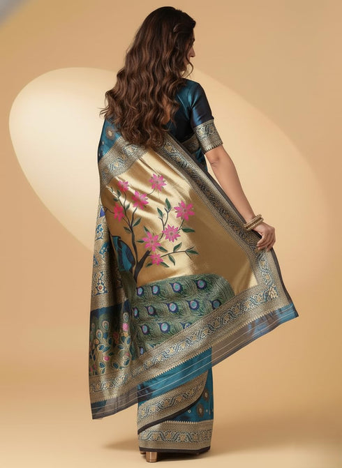 Vasthrlay Banarasi Kanjivaram Az Ys Og Yukti Yellow Ethnic Wear