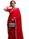 Vasthrlay Sequins Embroidery Turmeric Saree