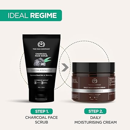 The Man Company Charcoal Tan Removal Face Scrub For Glowing Skin