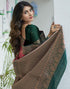 Vasthrlay Womens Weaving Unstitched Light Green Saree