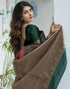 Vasthrlay Womens Weaving Light Green Saree With Unstitched Blouse Piece