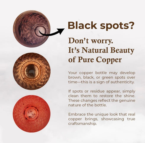 Copper Water Bottle (900 ml) (Pack of 1)