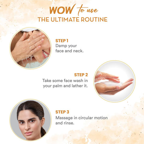 WOW Skin Science Ubtan Face Wash with Chickpea Flour Turmeric