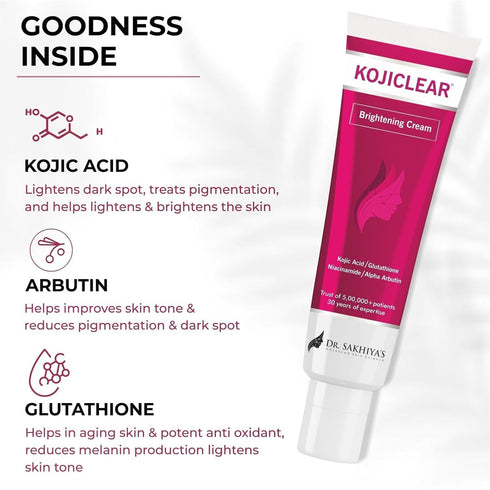 Dr. Sakhiya's Kojiclear Face Cream with Kojic Acid