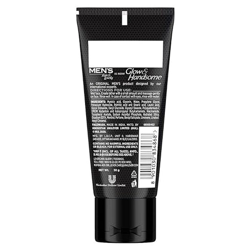 Fair & Lovely Glow & Handsome Instant Brightness Rapid Action Facewash 50g