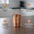 Pure Copper Drinking Glass Set of 6 | 300ML