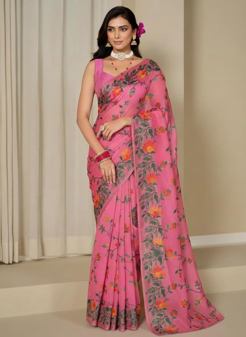 Vasthrlay Printed Kalamkari Matcching Unstitched