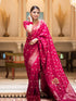 Vasthrlay Banarasi Kanjivaram Wedding Pari 165 Saree With Blouse Piece