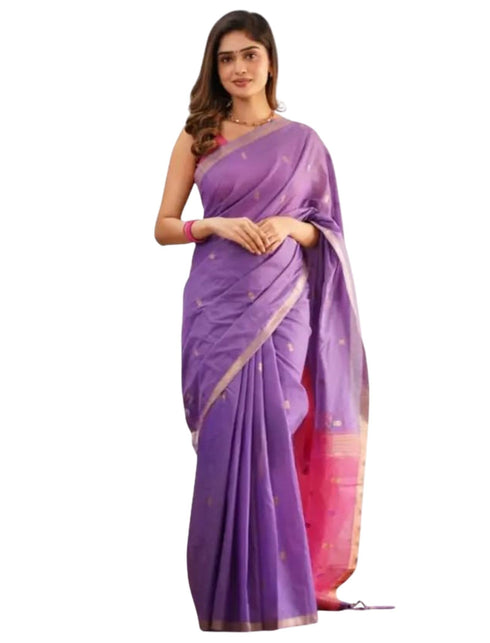 Vasthrlay Banarasi Unstitched Saree