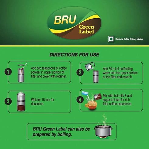 Bru Coffee Original Green label