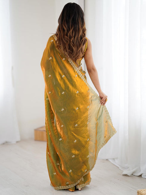 Vasthrlay Shimmer Embroidered Unstitched Kr Ethnic Wear