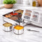 STEEPLE 9 In 1 Square Stainless Steel Spice Box