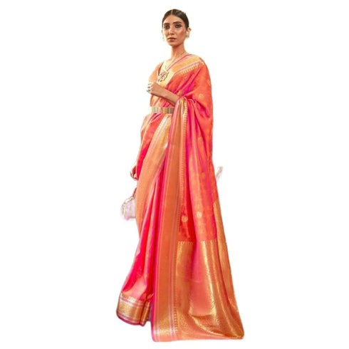 Vasthrlay Kanjivaram Unstitched Occasions Luxurious Saree