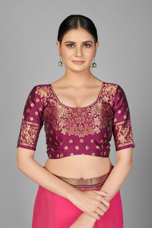 Vasthrlay Two Tone Georgette Turquoise Embroidered