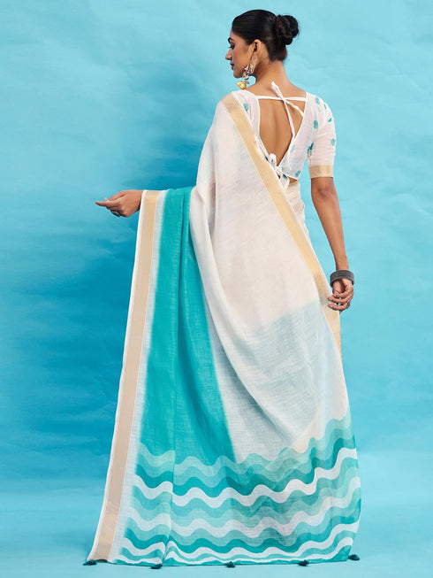 Vasthrlay Printed Unstitched Blouse Ethnic Wear