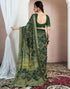 Vasthrlay Chiffon Bandhani Unstitched Yellow Saree