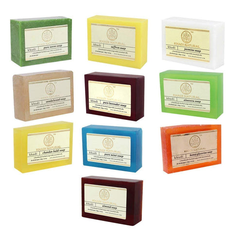 Khadi Natural Soap Combo Assorted Natural Soap Gift Set Pack of 10