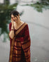 Vasthrlay Traditional Maroon Kanjivaram Wedding