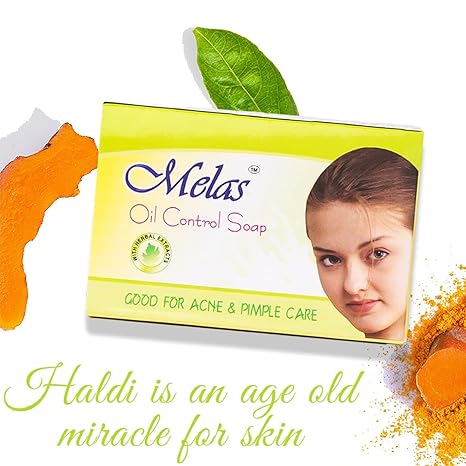 Melas oil control soap | haldi & glycerin