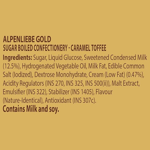 Alpenliebe Gold Caramel Candy