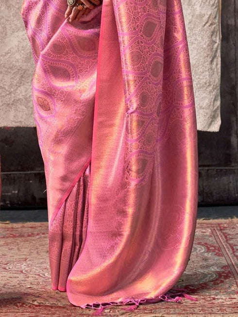 Vasthrlay Kanjivaram Unstitched Occasions Luxurious Saree