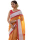 Vasthrlay Printed White Saree