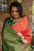 Vasthrlay Orange Kanjivaram Saree
