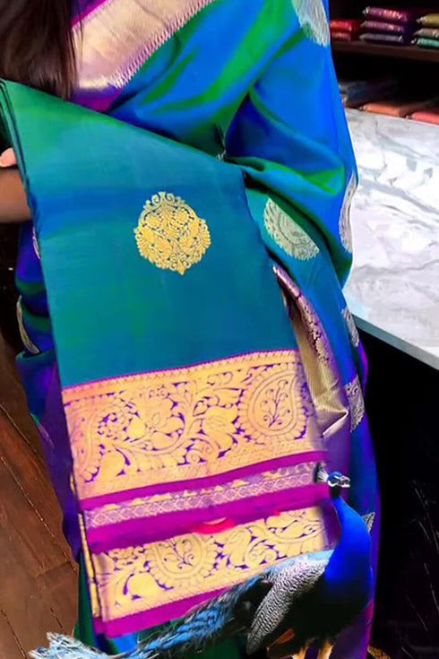 Vasthrlay Paithani Unstitched Elegant Traditional Saree