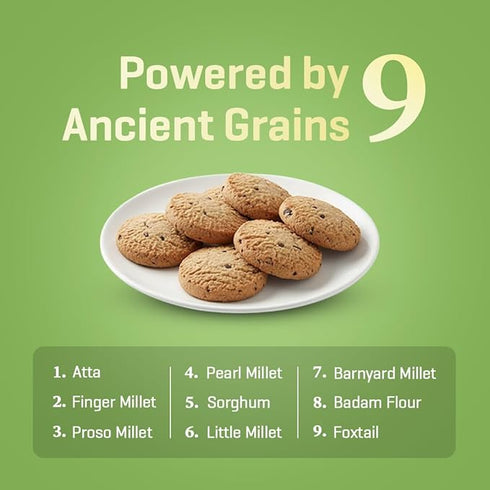 Weleet Multi Grain Millet Digestive Cookies 90gm