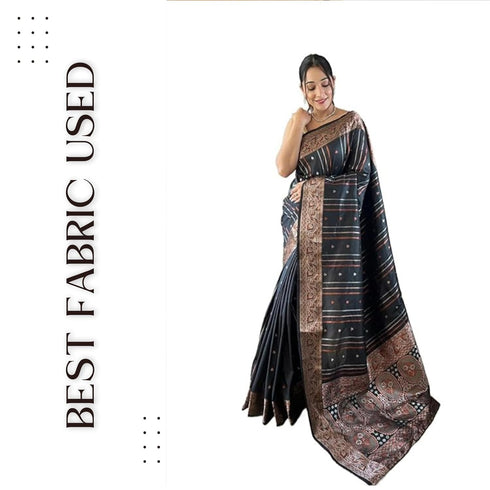 Vasthrlay Women's Kanjivaram Cotton Unstitched Saree