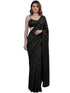 Vasthrlay Black Georgette Sequins Saree