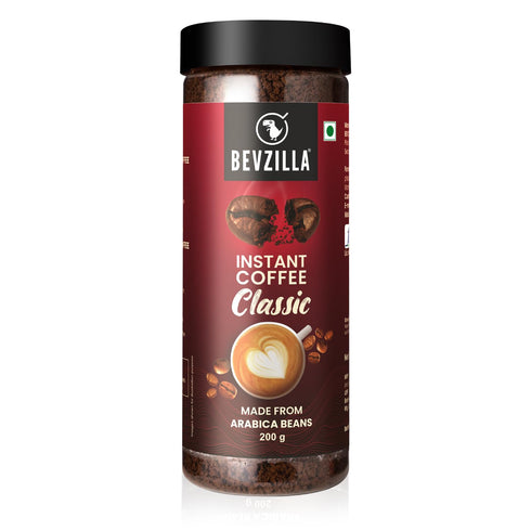 Bevzilla Classic Instant Coffee Powder Jar 200g