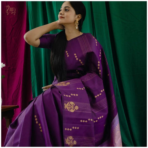 Vasthrlay Kanjivaram Unstitched Saree