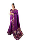 Vasthrlay Women's Paithani Ethnic Unstitched Saree