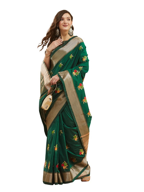 Vasthrlay Colourful Embroidery Saree