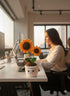 Crochet Sunflower Pot