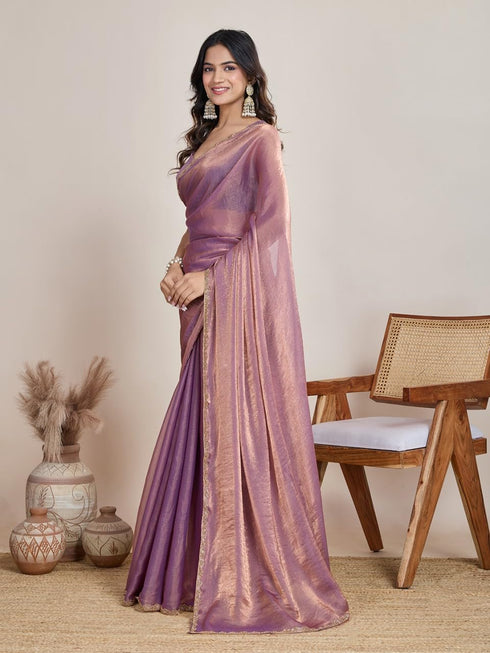 Vasthrlay Border Unstitched Saree