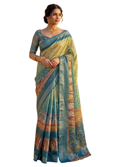 Vasthrlay Printed Multi Saree