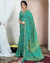 Vasthrlay Chiffon Bandhani Unstitched Yellow Saree