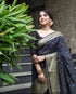Vasthrlay Black Kanjivaram Saree