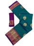 Vasthrlay Kanjivaram Floral Design Contrast Seagreen