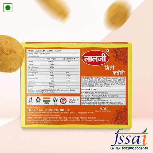 Lalji Foods Mini Kachori