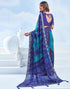 Vasthrlay Bandhani Printed Chiffon Orange Saree