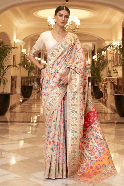 Vasthrlay Banarasi Border Saree
