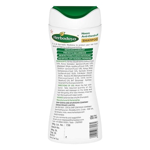 Herbodaya Neem Anti-Dandruff Shampoo