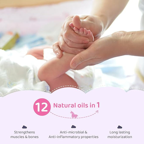 CITTA Natural Baby Massage Oil for New born & Kids