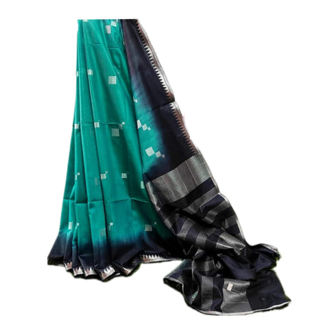 Vasthrlay Grey Bhagalpuri Unstitched Saree